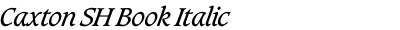Caxton SH Book Italic
